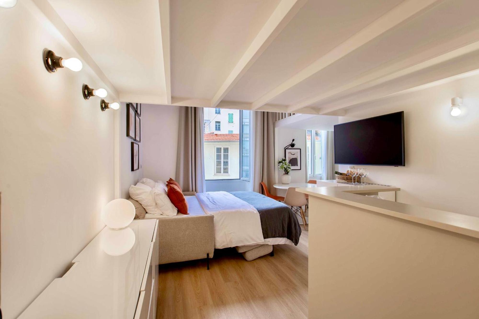 Suede Promenade Duplex Apartment At 1 Min From The Sea 2 Bathrooms ニース エクステリア 写真