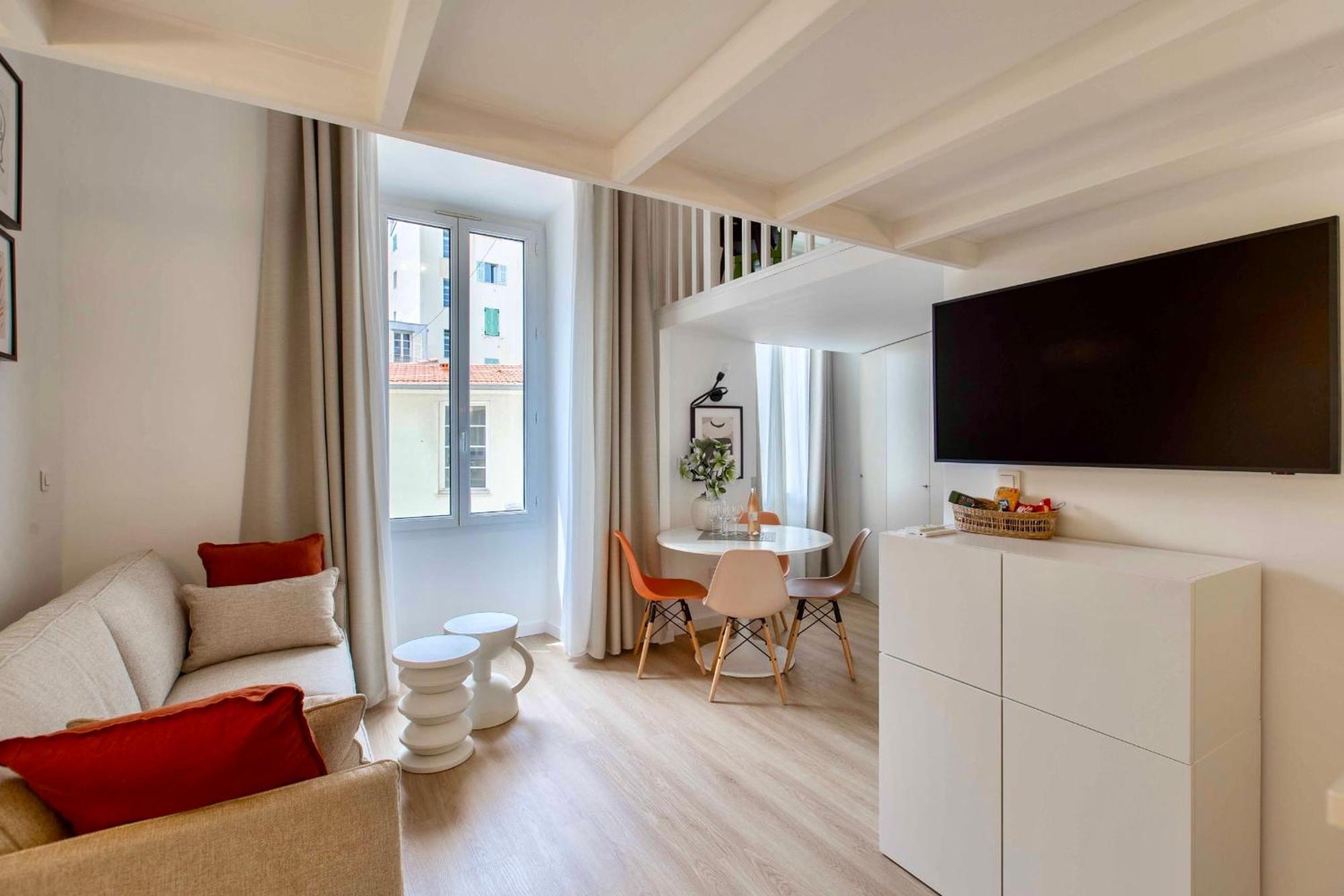 Suede Promenade Duplex Apartment At 1 Min From The Sea 2 Bathrooms ニース エクステリア 写真